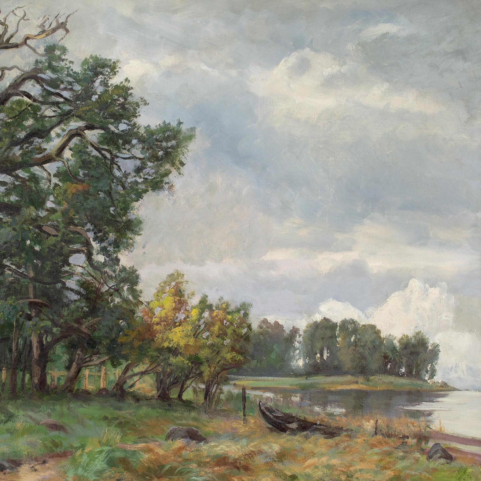 Rudolf Bissen, Paisaje otoñal con lago 5