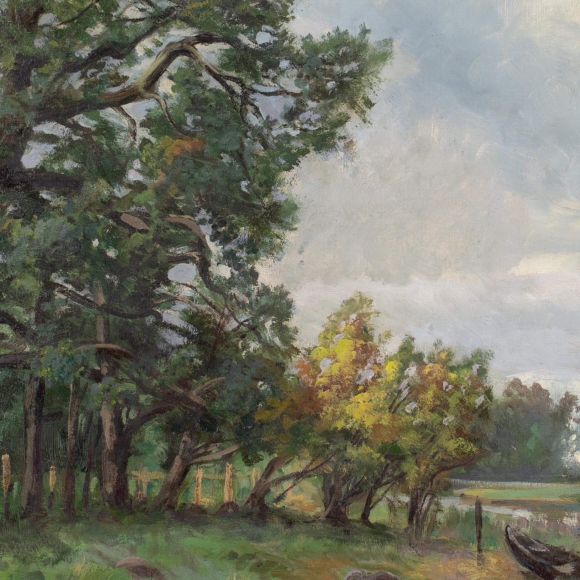 Rudolf Bissen, Paisaje otoñal con lago 6