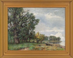 Rudolf Bissen, Paisaje otoñal con lago