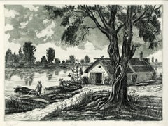 Boathouse along the Tisza River; Tiszlapart