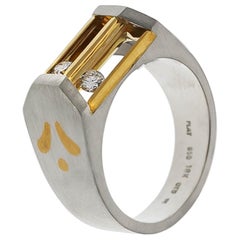 Rudolf Erdel Contemporary Design Platinum and 18 Karat Diamond Ring