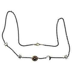 Rudolf Erdel Platinum 18K Yellow Gold "Saturn" Necklace