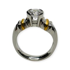 Rudolf Erdel Platinum, 24K Engagement Ring