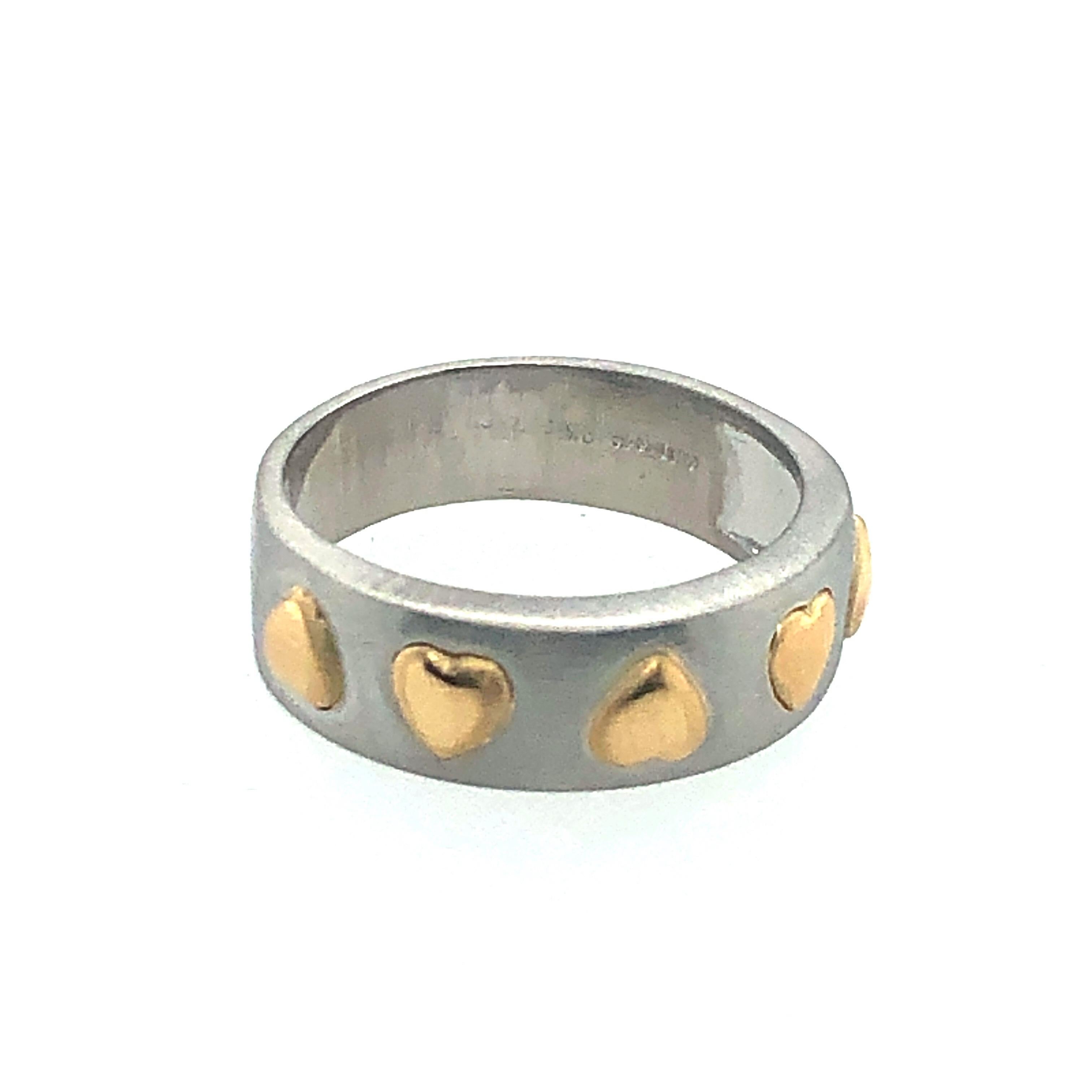 Rudolf Erdel Platinum Yellow Gold Ring and Bangle Bracelet 7
