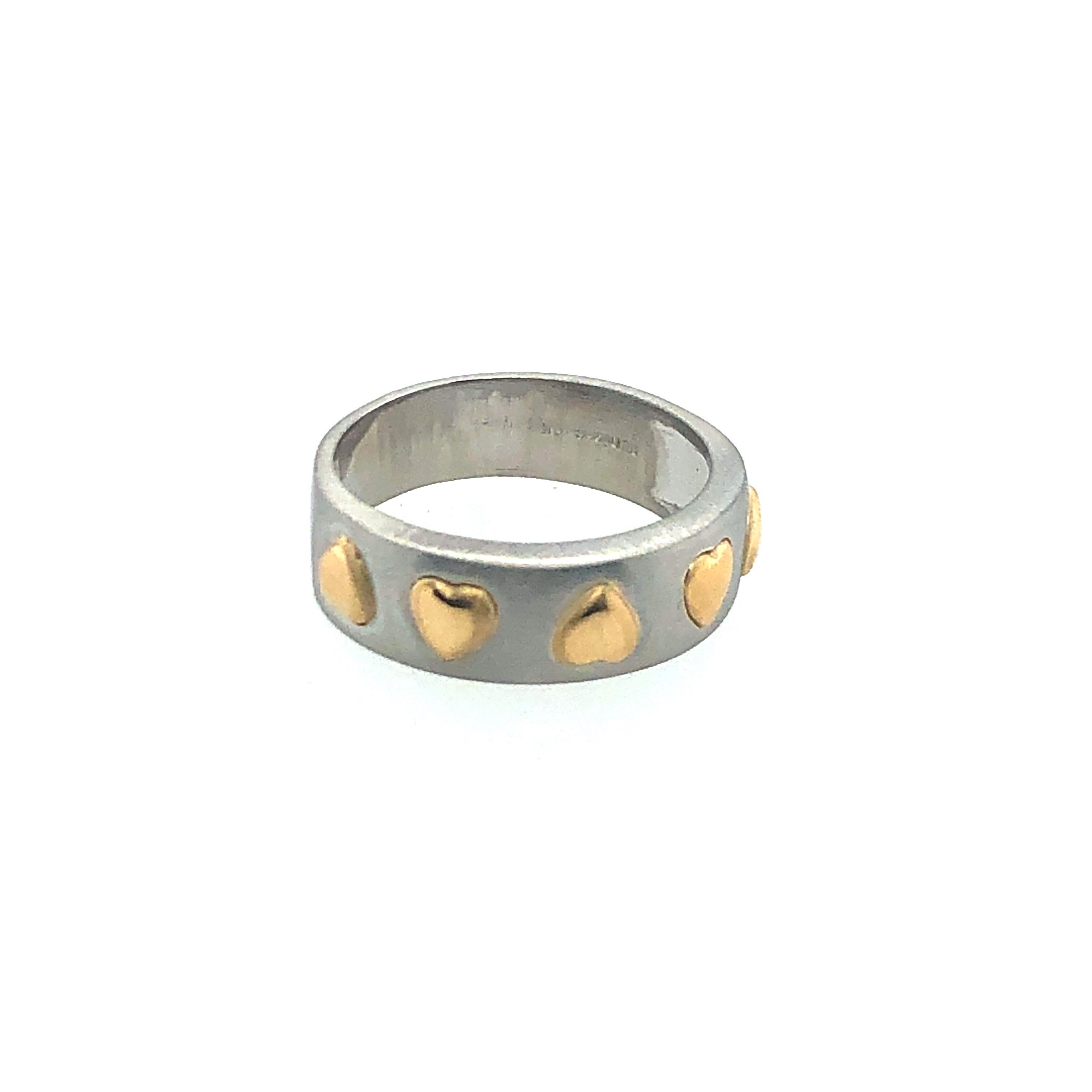 Women's Rudolf Erdel Platinum Yellow Gold Ring and Bangle Bracelet