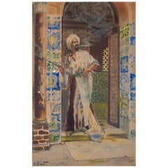 Man Smoking in Doorway by Rudolf Ernst