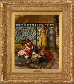 Spinning Yarn in the Harem von Rudolf Ernst