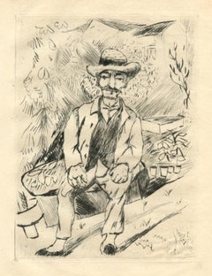 "Der alte Gartner" original etching