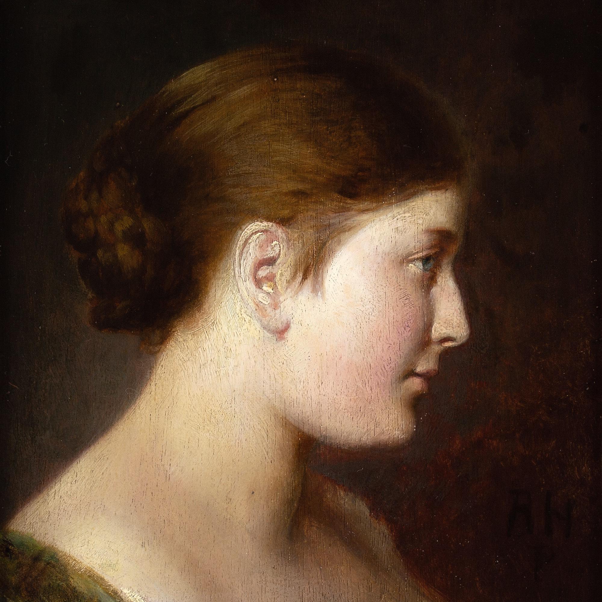 Rudolf Hausleithner, Ritratto di donna di profilo 4