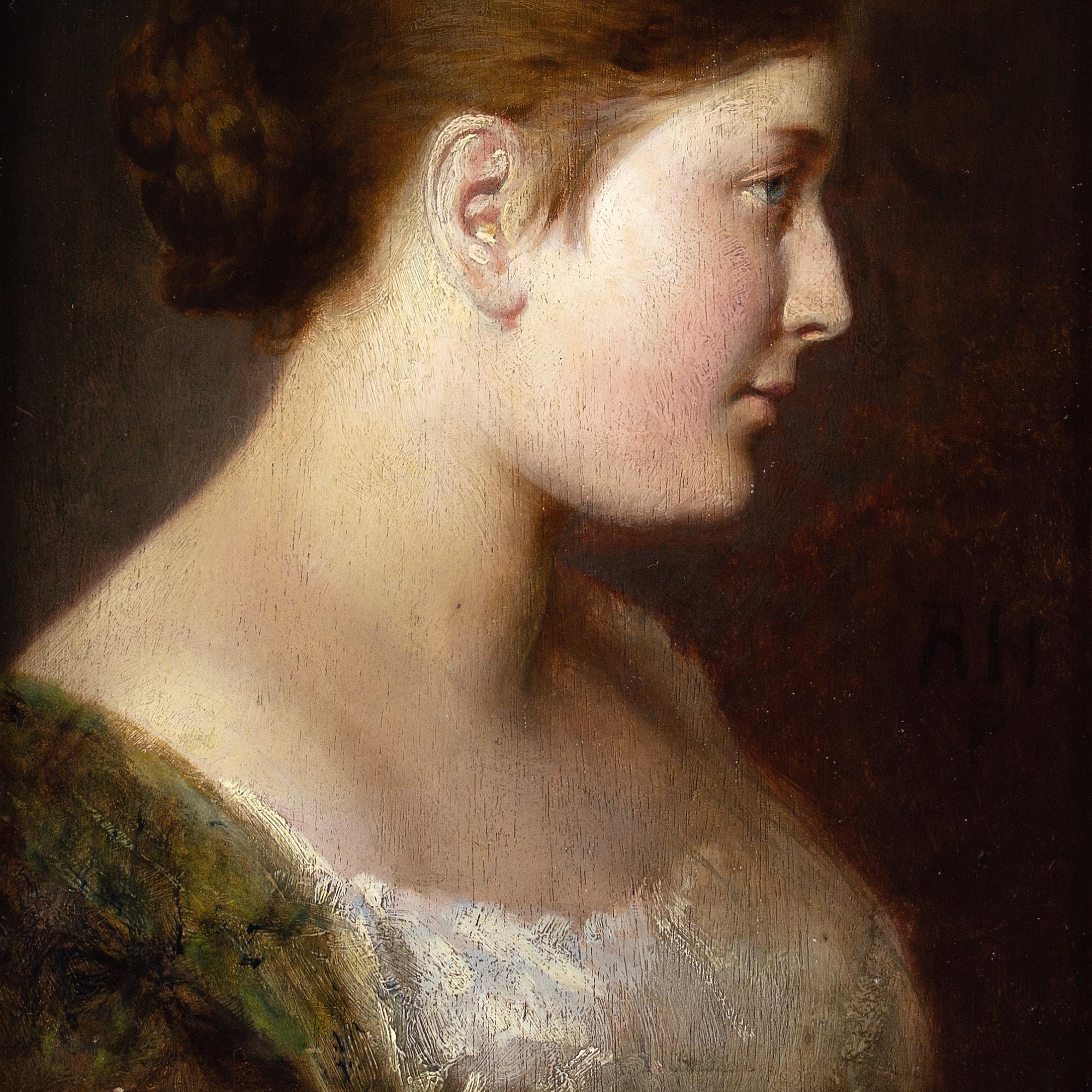 Rudolf Hausleithner, Ritratto di donna di profilo 5