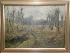 Rudolf Höckner, Forest Landscape. Hamburg, Wedel, Germany. Oil on canvas.