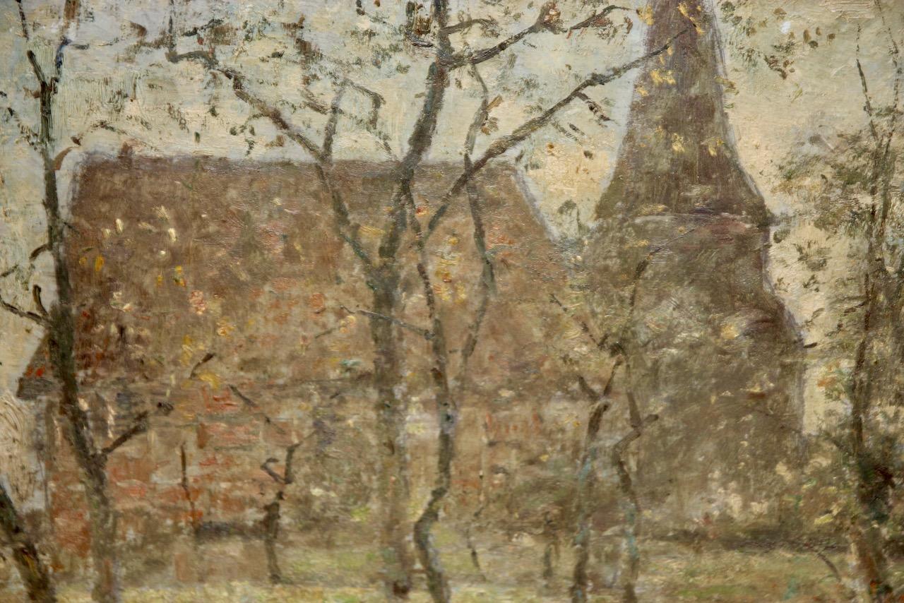 Rudolf Höckner, Village view in the forest. For Sale 4