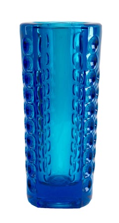 Rudolf Jurnikl 'Rudolfovahut, CZ' Heavy Optical Vase with Lenses, 1963