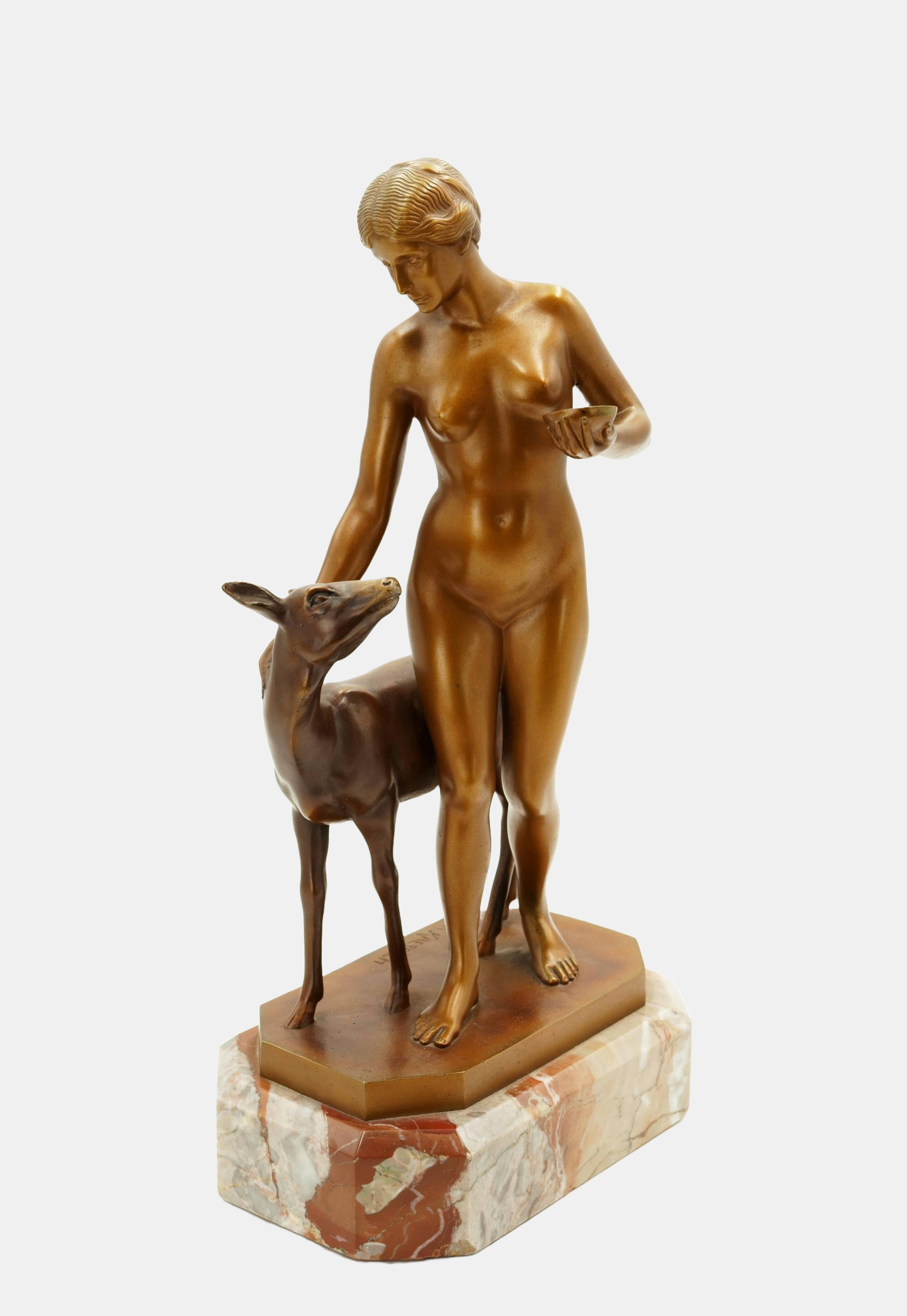 idyllique / - Soulmate - - Sculpture de Rudolf Kaesbach