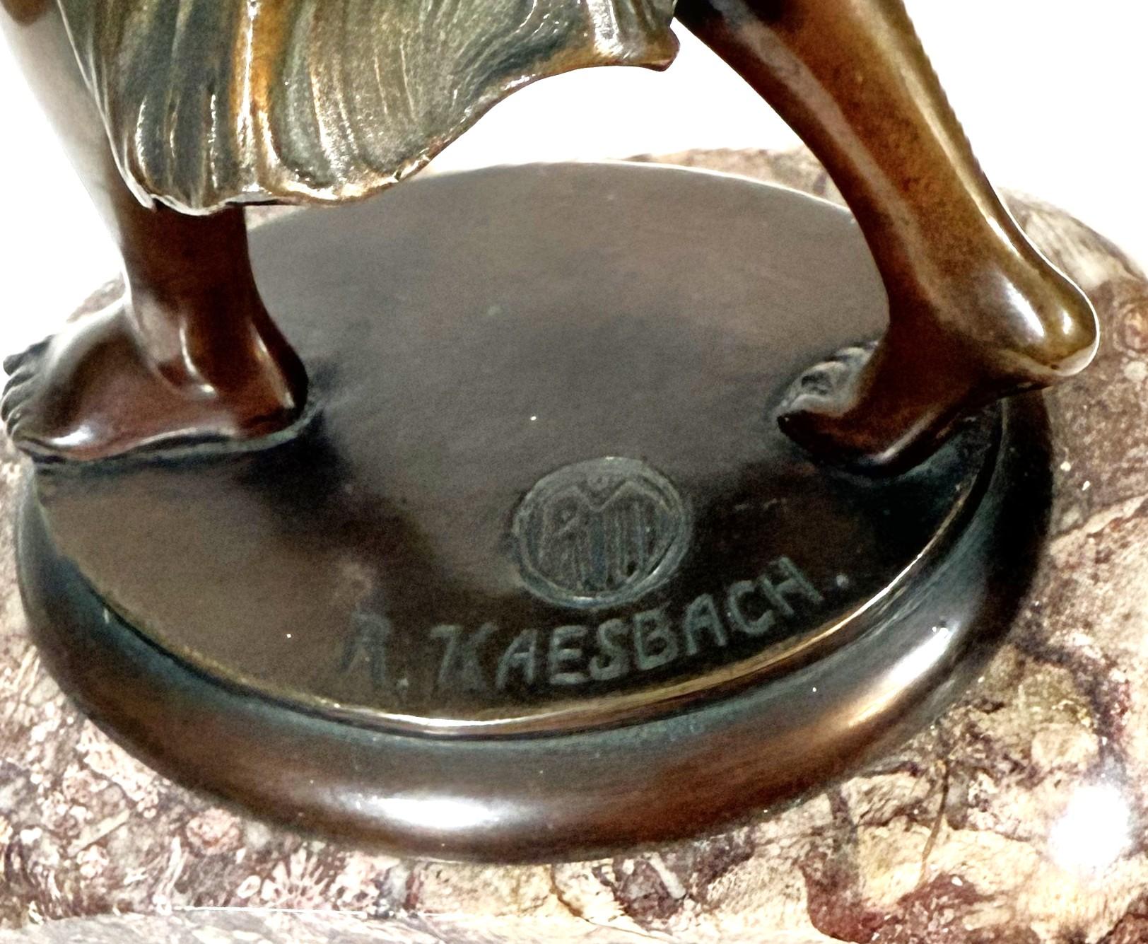 Rudolf KAESBACH (1873-1955) Bronze Jugendstil im Angebot 7