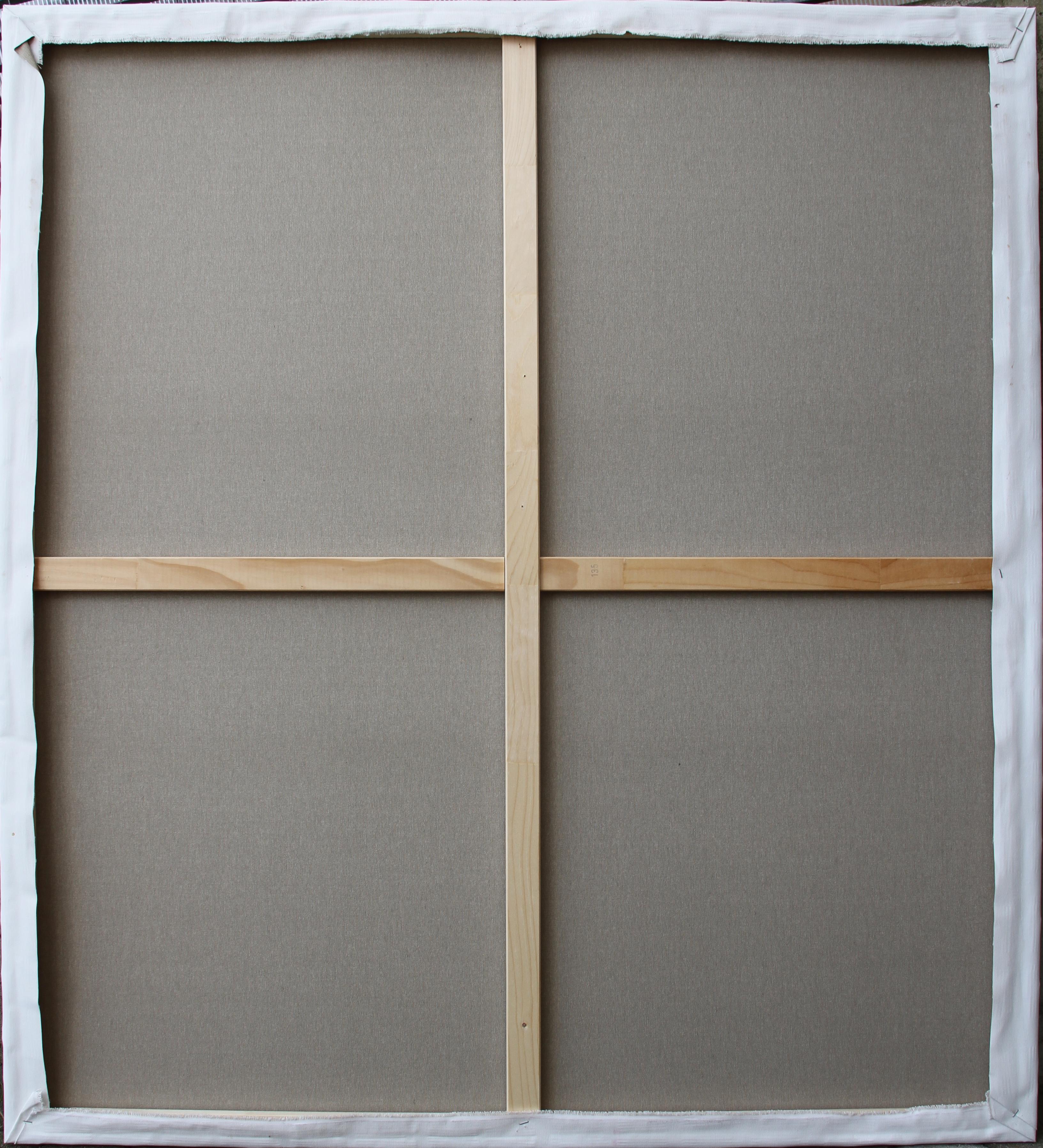 Destino (pintura al óleo surrealista caballo gigante vaquero jinete hombre equino marrón) en venta 3