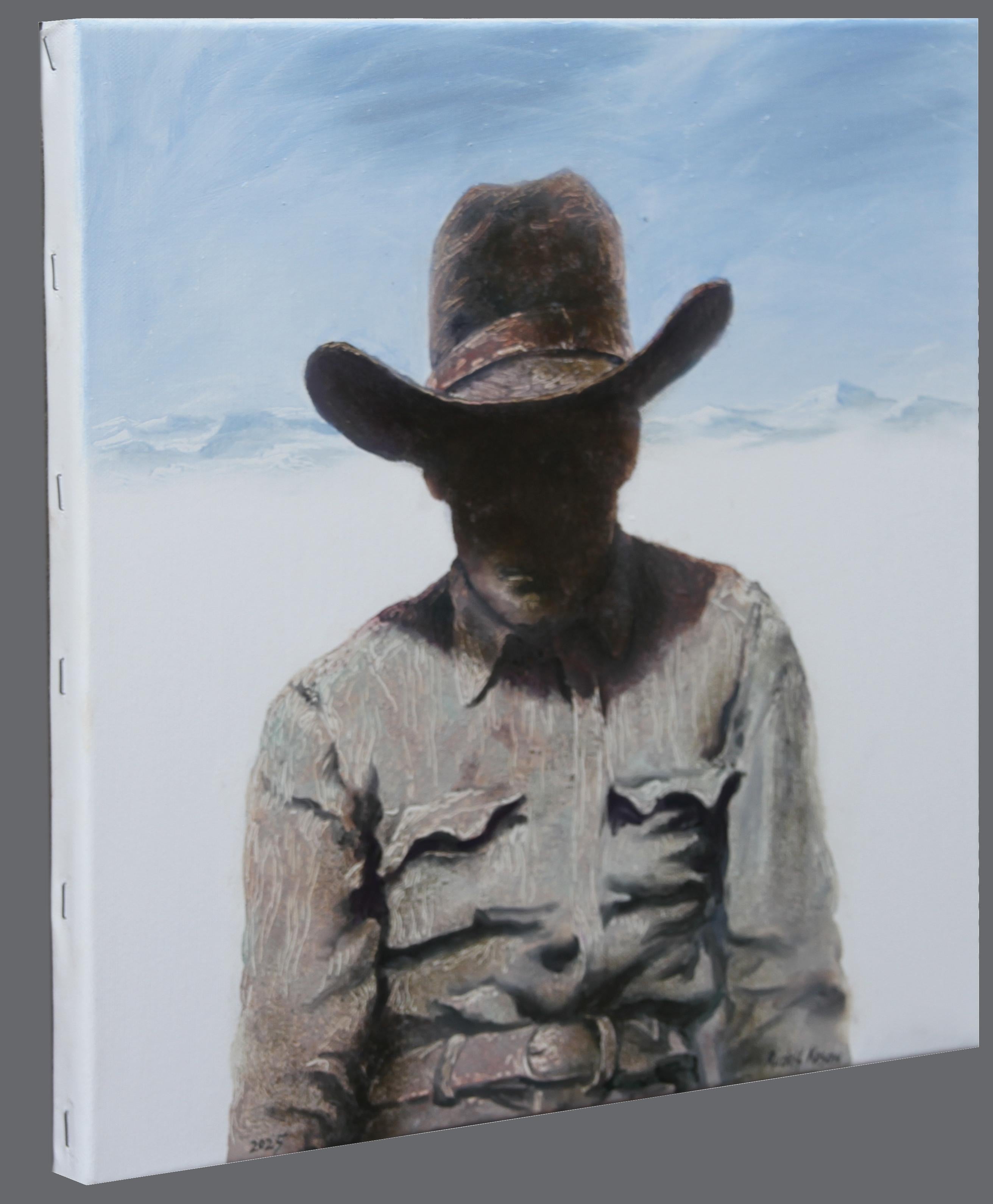 Film Still n°1 (portrait, western movie, cowboy, chapeau, ombre, art monochrome) en vente 2