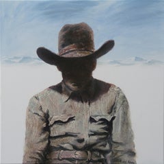 Film Still #1 (portrait, western movie, cowboy, Hat, shadow, monochrome art)