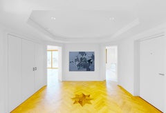 Forever  (surreal painting vintage couple man woman blue Grey monochrome)