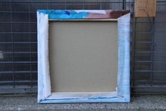 Baddie (coyote, man, wild animal, americana, surrealist painting, nature, field)