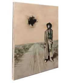 Not so bad (cowboy hat western country vintage hat man oil painting light brown)