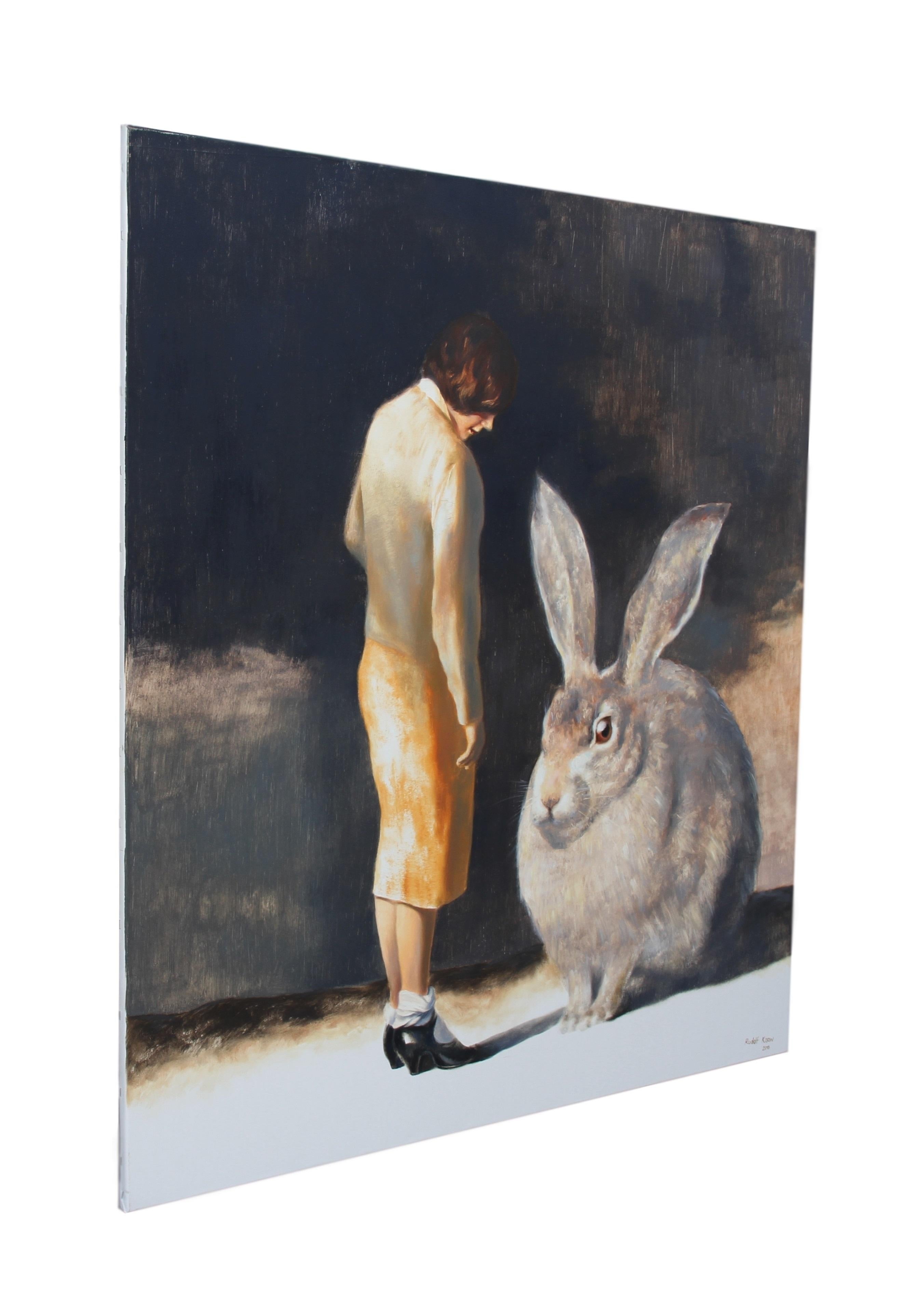 Rabbit - Painting by Rudolf Kosow