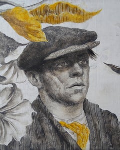 The Bad (oil painting monochrome vintage man portrait nostalgia western hat)
