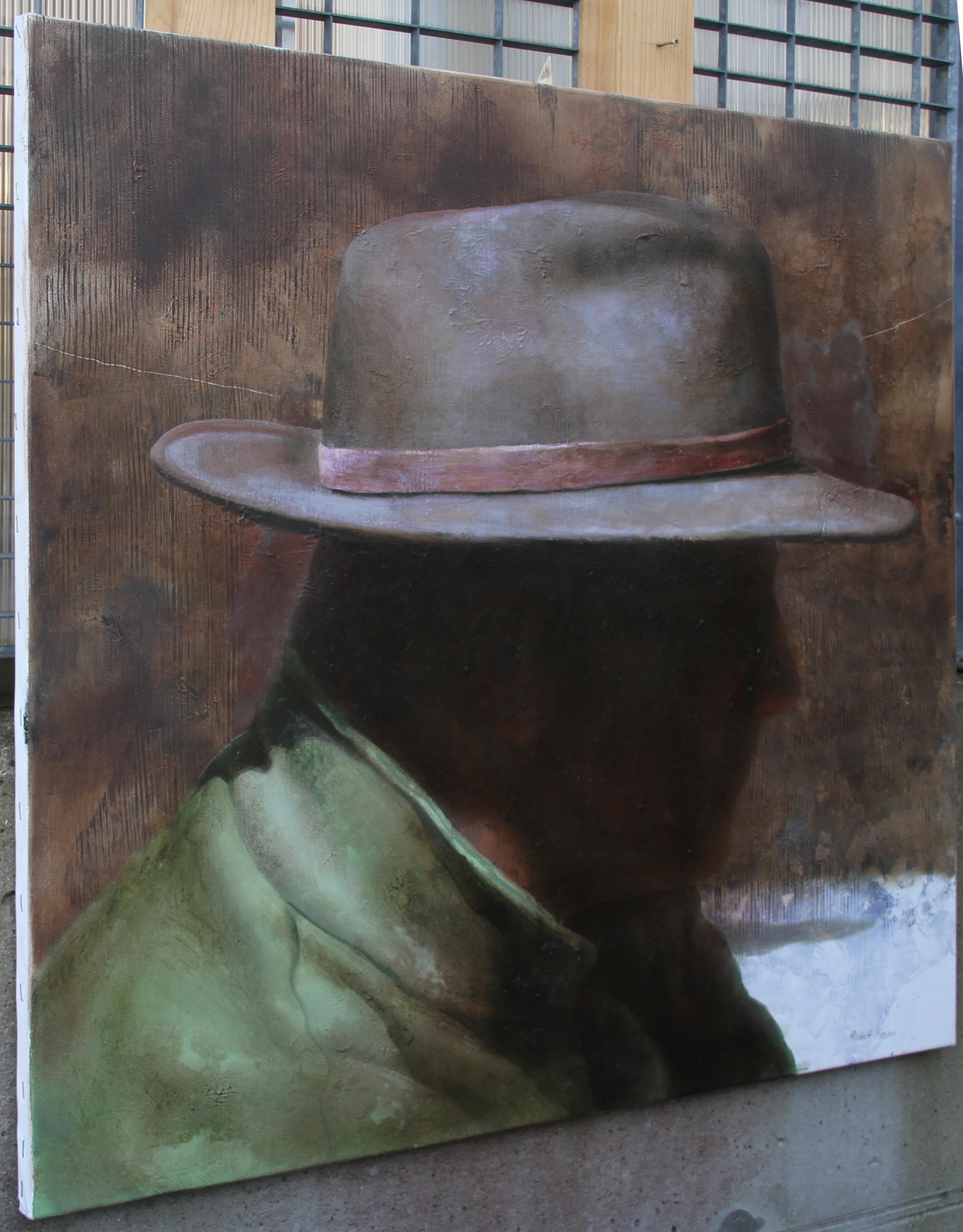 how to paint a cowboy hat on canvas