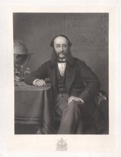 Paul Julius de Reuters, retrato grabado de finales del siglo XIX