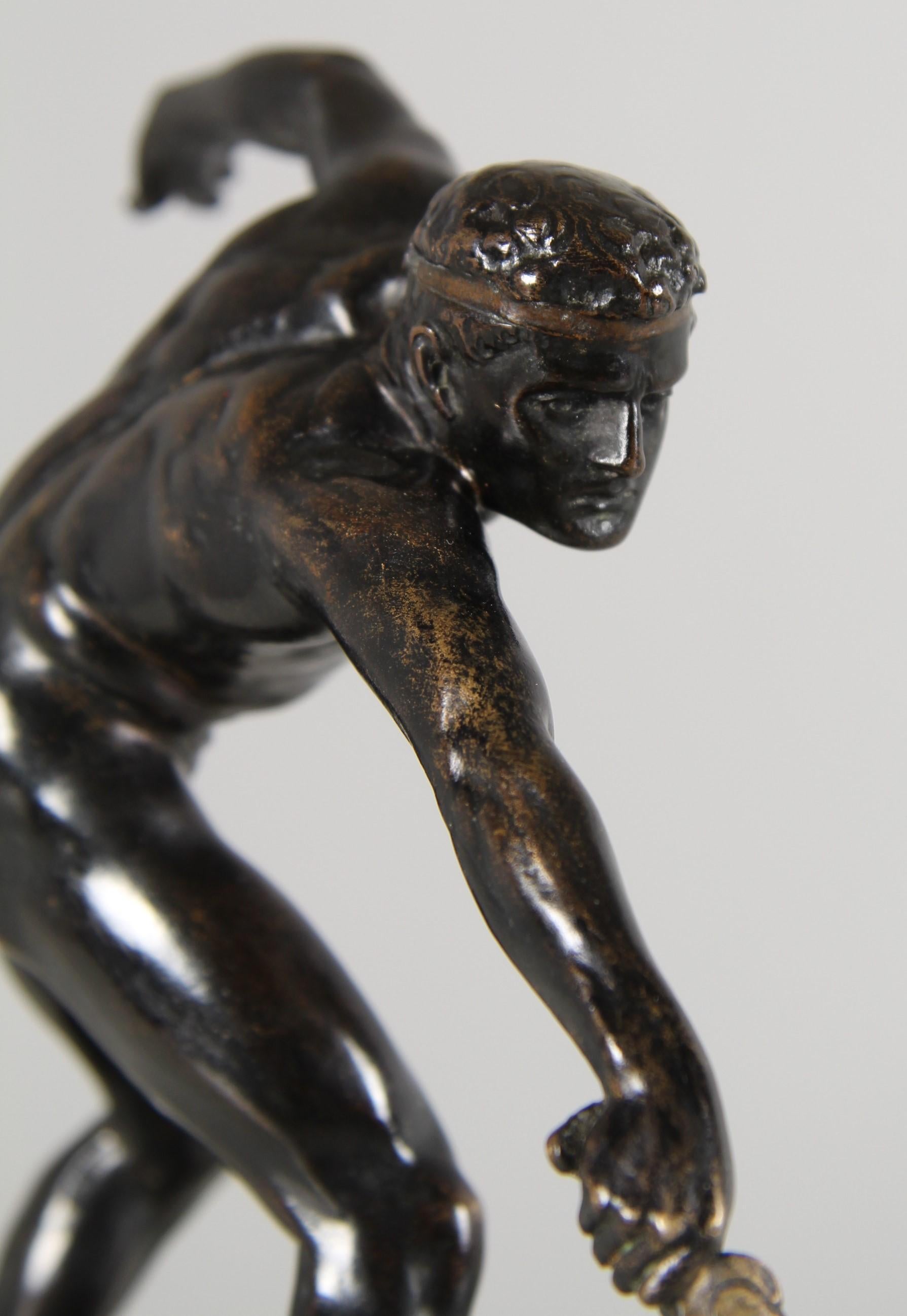 Rudolf Marcus - Lo spadaccino, bronzo, Germania (Berlino), 1910 circa in vendita 1