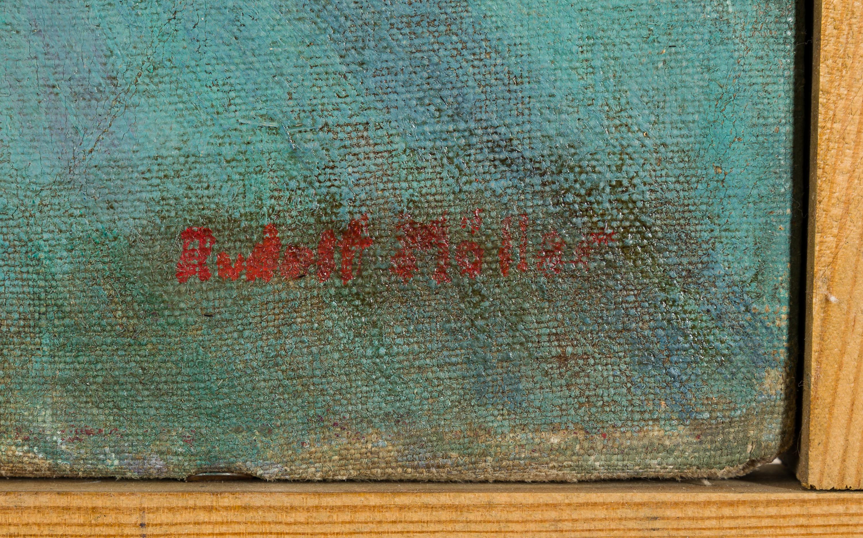 Klavierspiel, Martha und Alfred - Figurative Painting Negro de Rudolf Möller