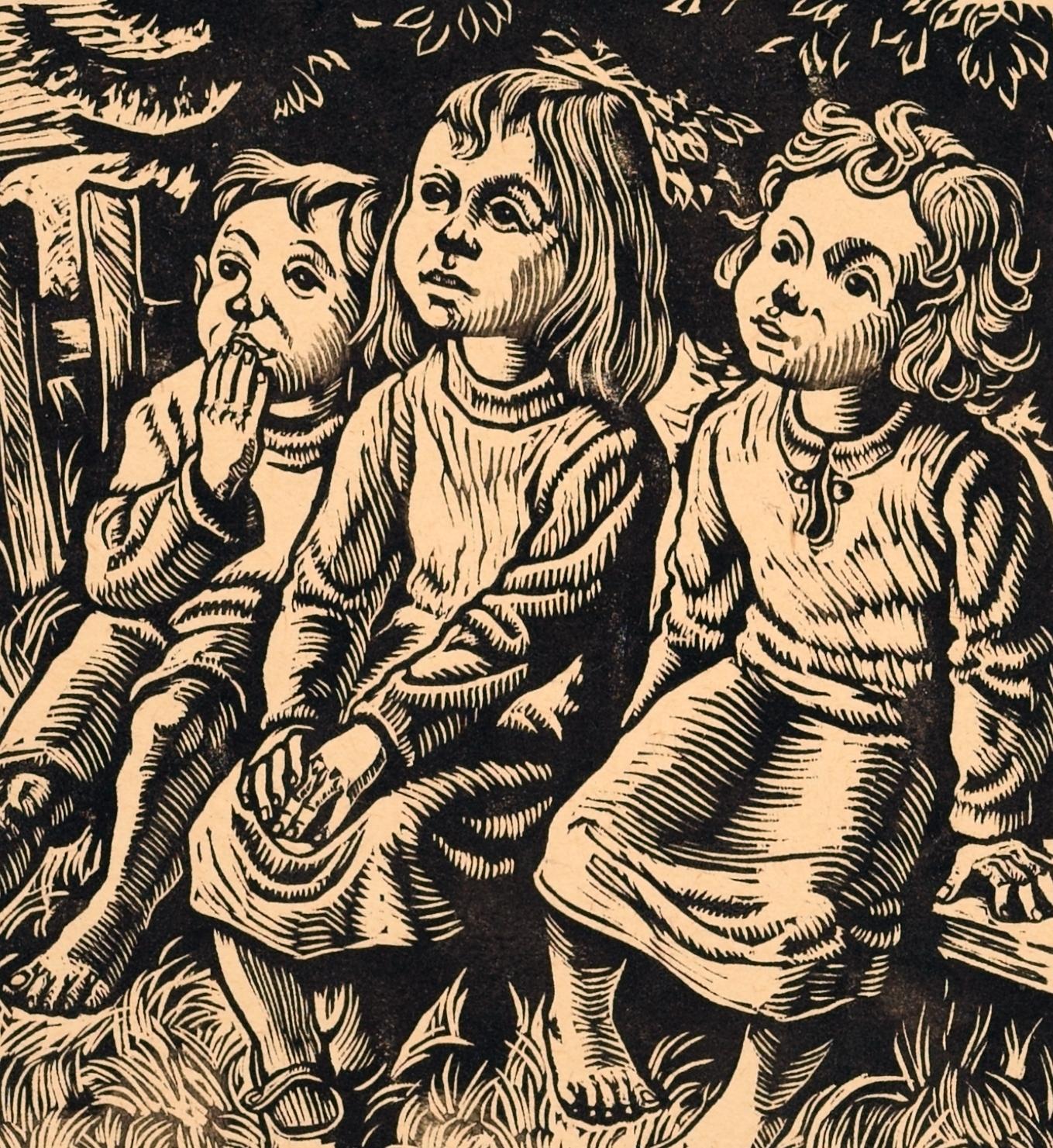 Bienaventurados los limpios de corazón / - La Visión de los Ojos del Niño - - Print de Rudolf Nehmer