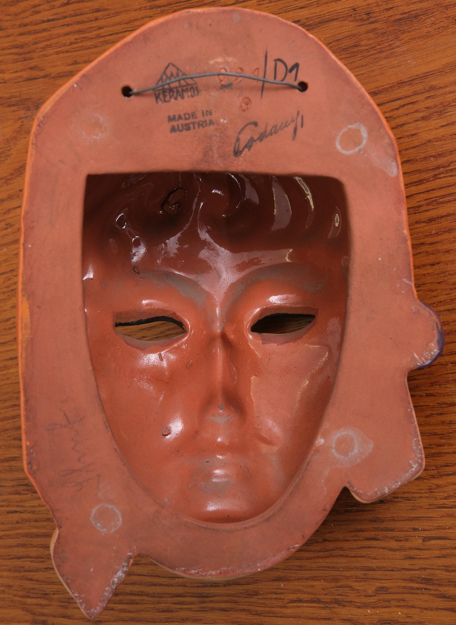 Mid-20th Century Rudolf Podany for Keramos - polychrome Art Deco  wall mask