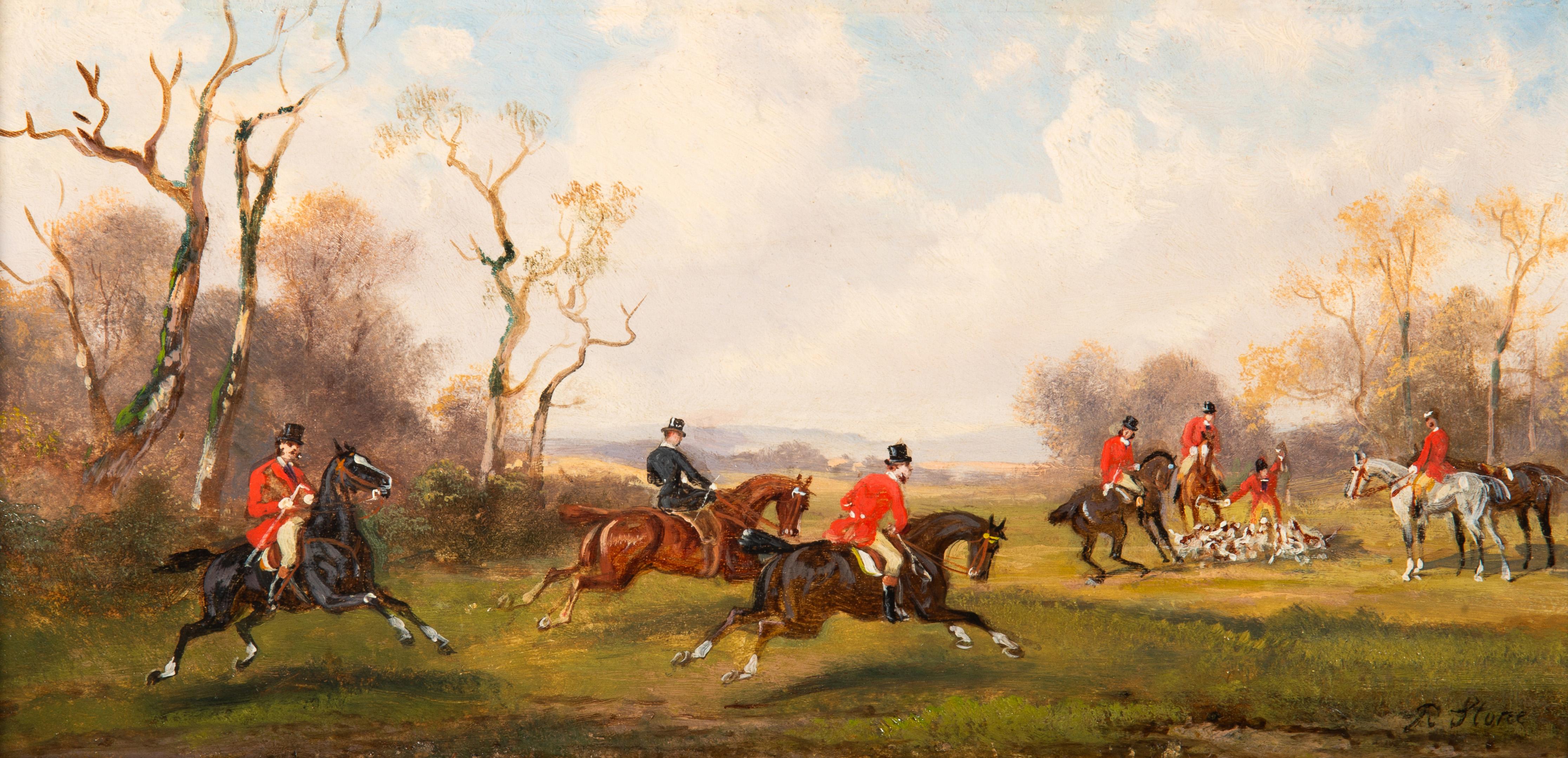 Una escena de caza - Painting de RUDOLF STONE