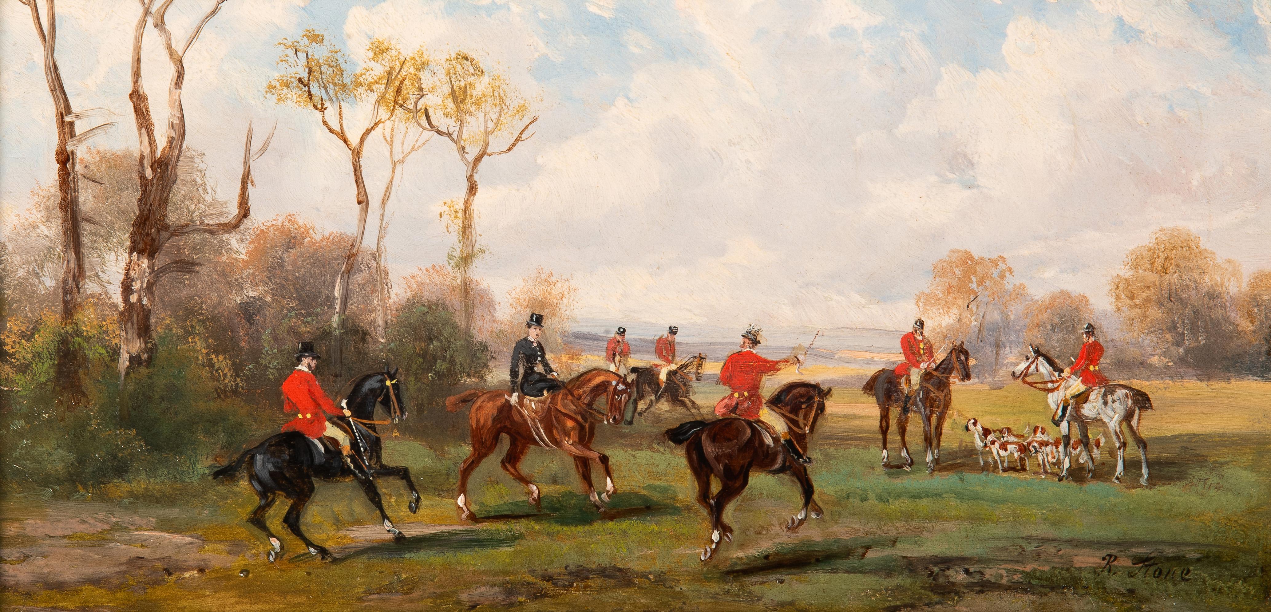 Una scena di caccia - Painting di RUDOLF STONE
