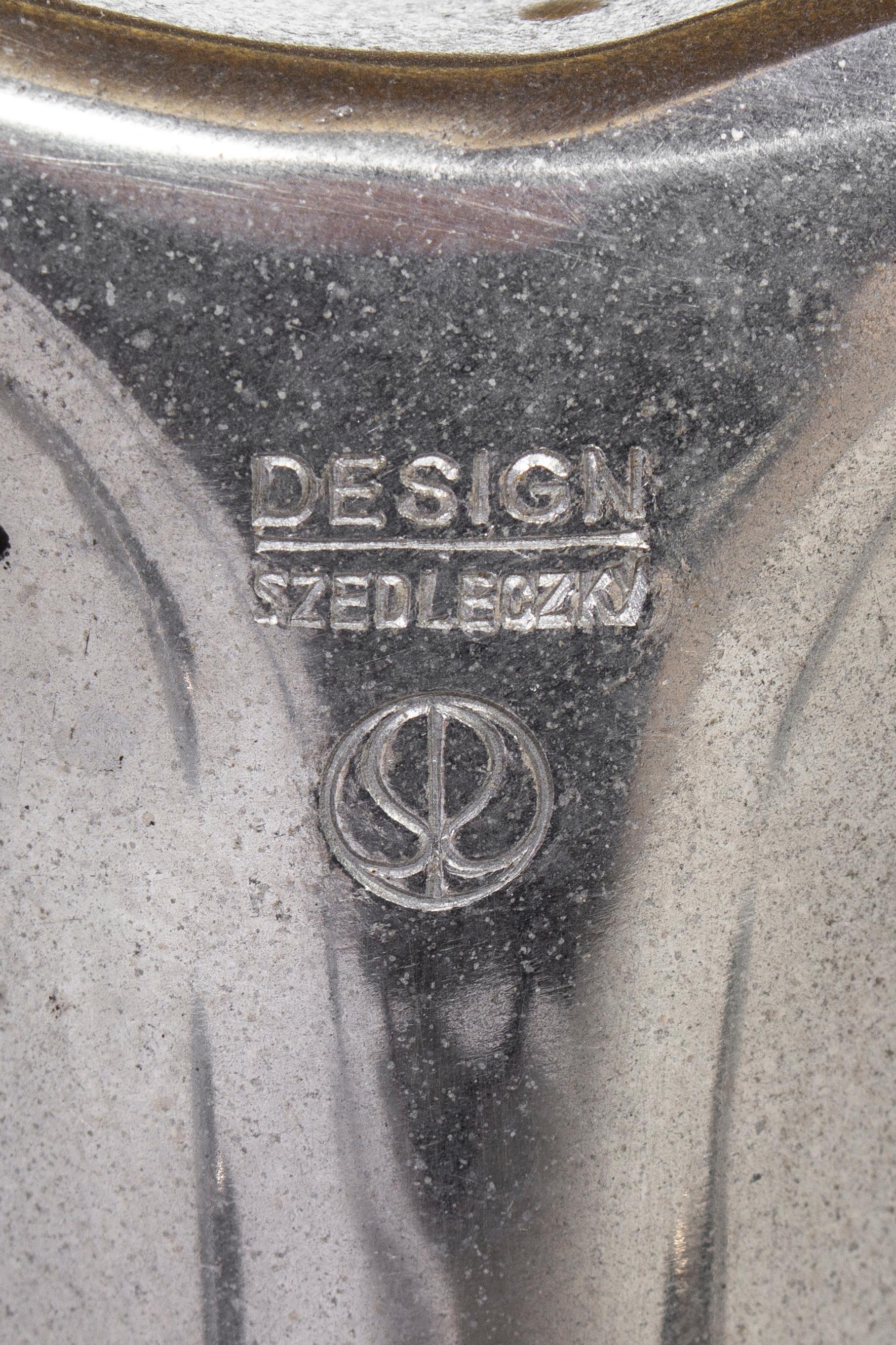 Late 20th Century Rudolf Szedleczky Design Swivel Chair in Yellow, ca. 1970s