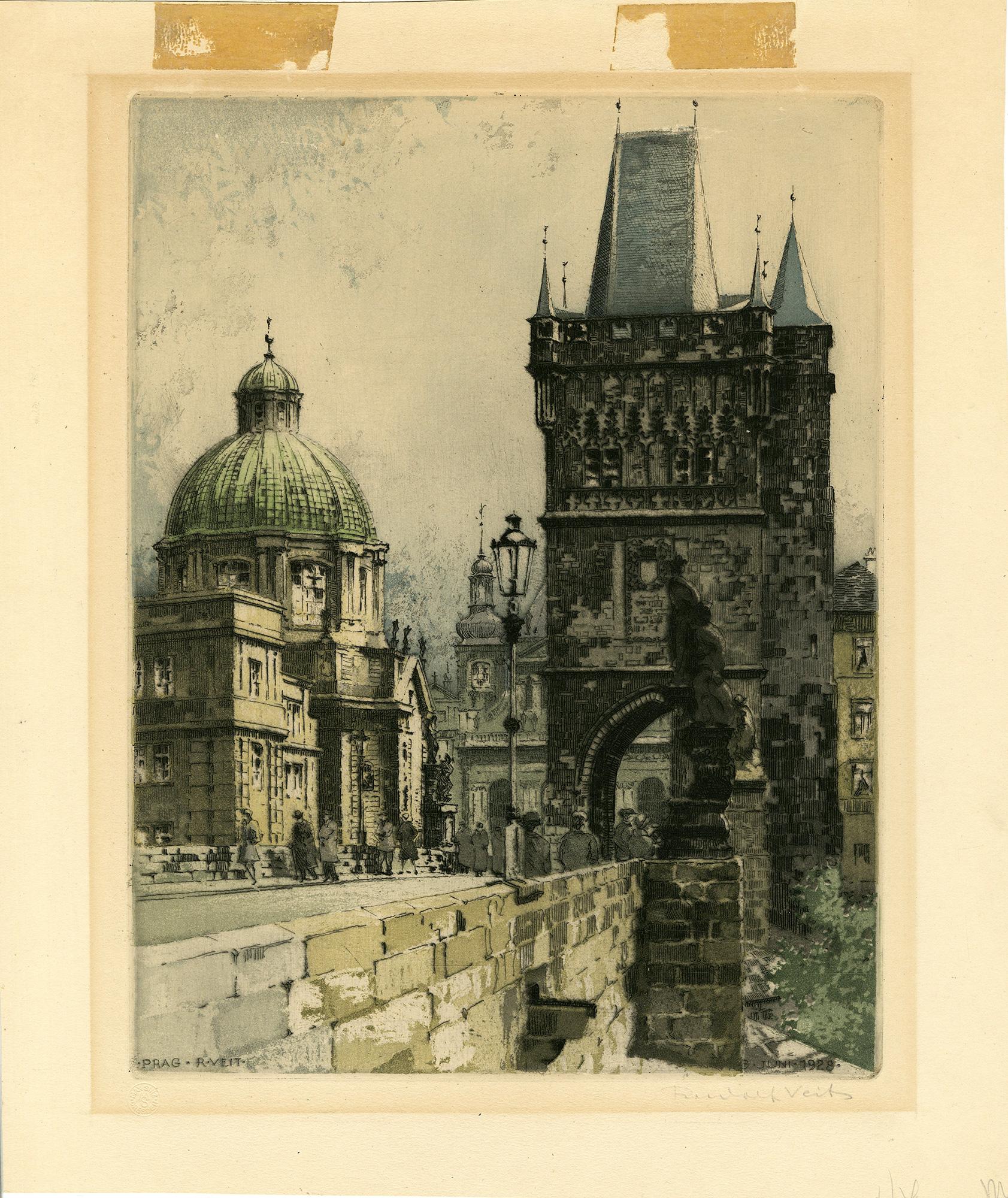 Prag / Prague - Print by Rudolf Viet