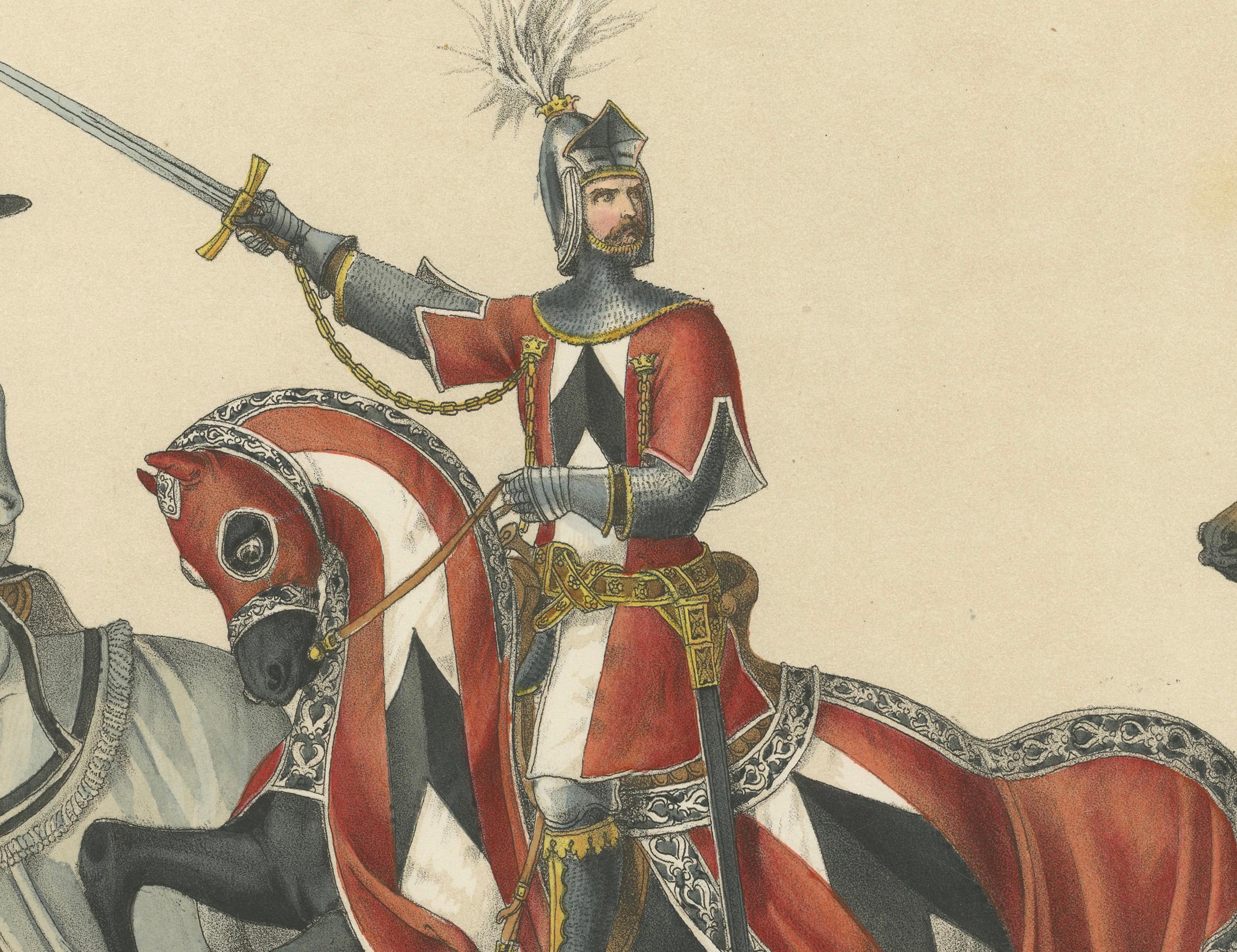 Rudolf von Erlach führte die Schweiz in die Grand Festival Procession,  1855 (Mittleres 19. Jahrhundert) im Angebot