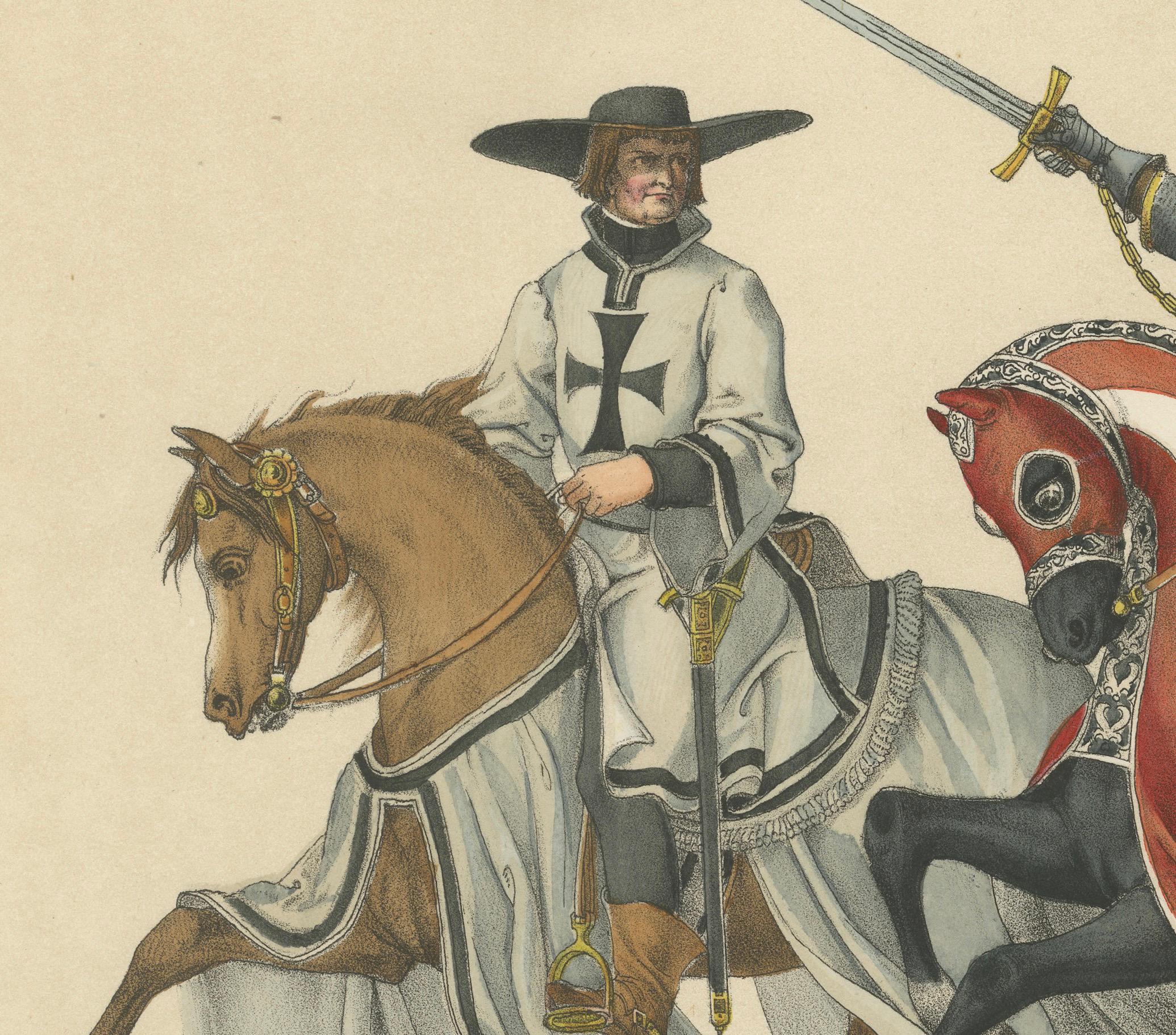 Rudolf von Erlach führte die Schweiz in die Grand Festival Procession,  1855 (Papier) im Angebot