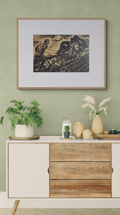 Plowing Farmer (Engraving, Figurative, Horse, ~65% OFF LIST PRICE - MUST GO)