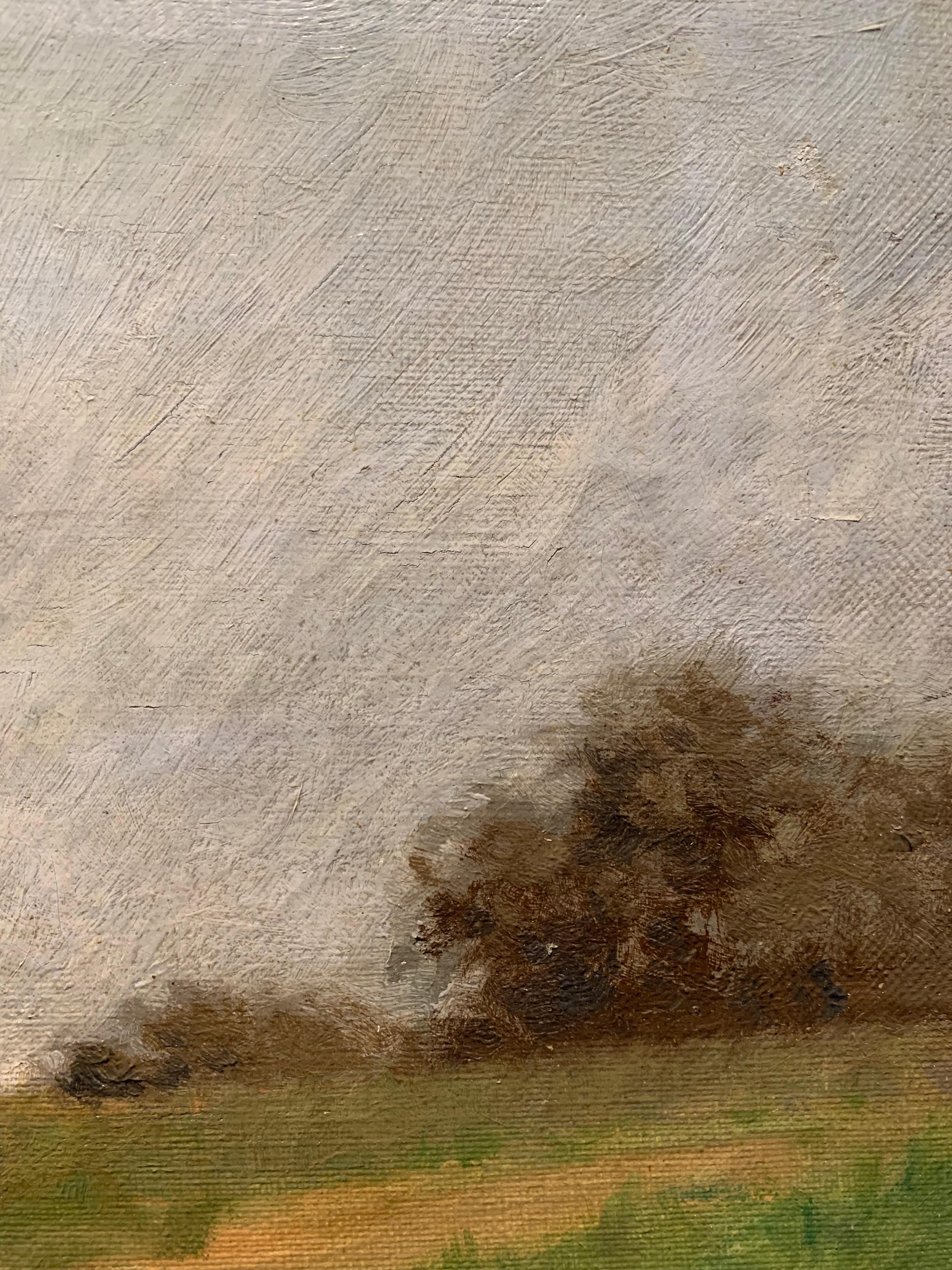 'Bavarian Boy in Landscape' by Rudolf Wimmer, Oil on Canvas For Sale 4