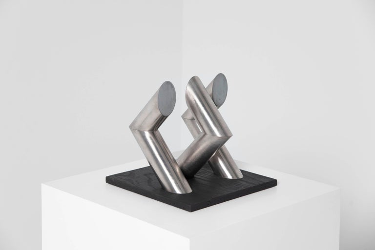 Rudolf Wolf Abstract Tubes Sculpture Holland 1975 For Sale at 1stDibs