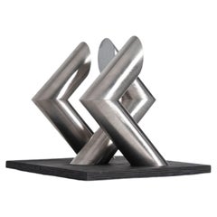 Used Rudolf Wolf Abstract Tubes Sculpture Holland 1975