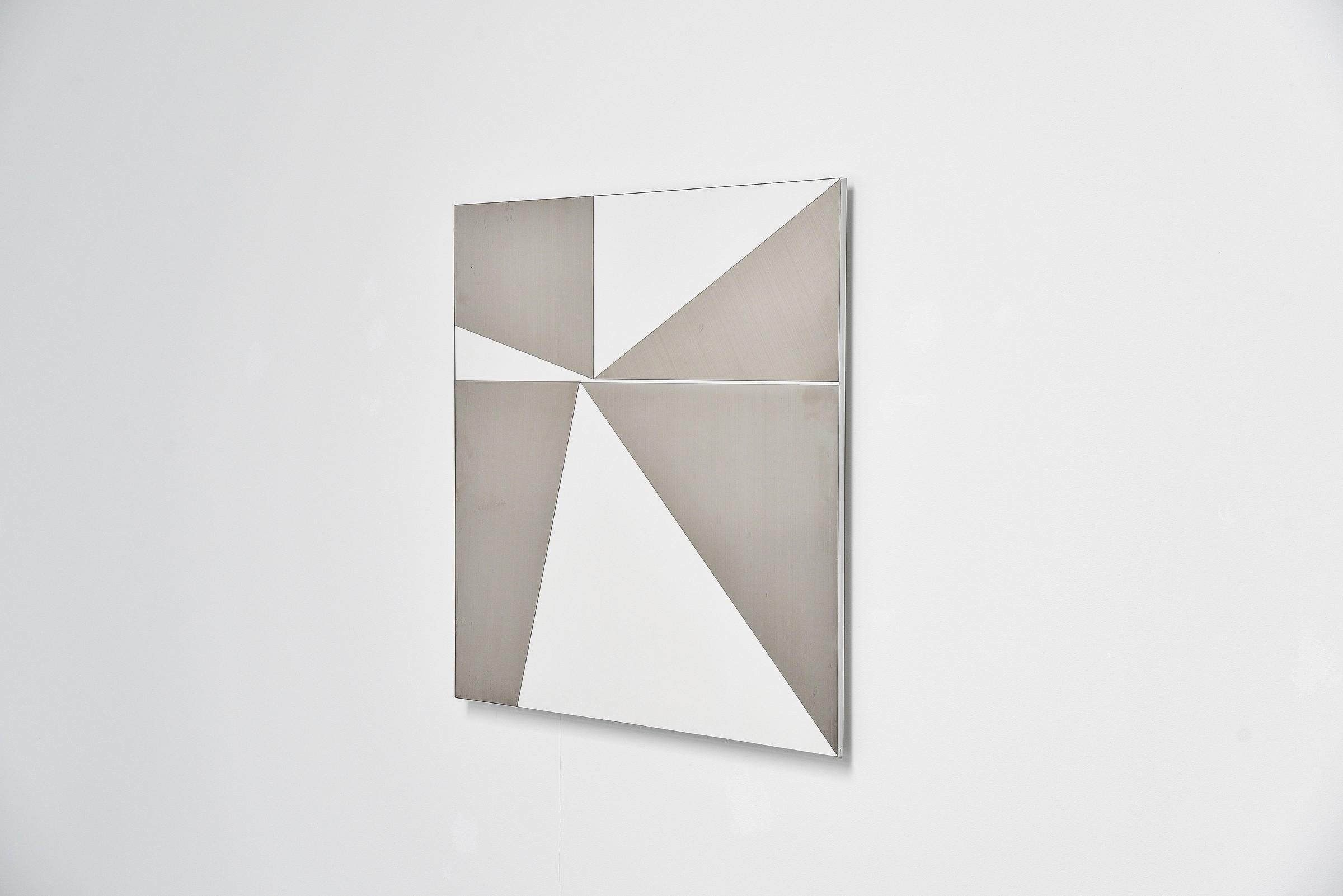 Rudolf Wolf Obra de Arte Abstracta Triángulos 1972 / 4 Moderno de mediados de siglo en venta