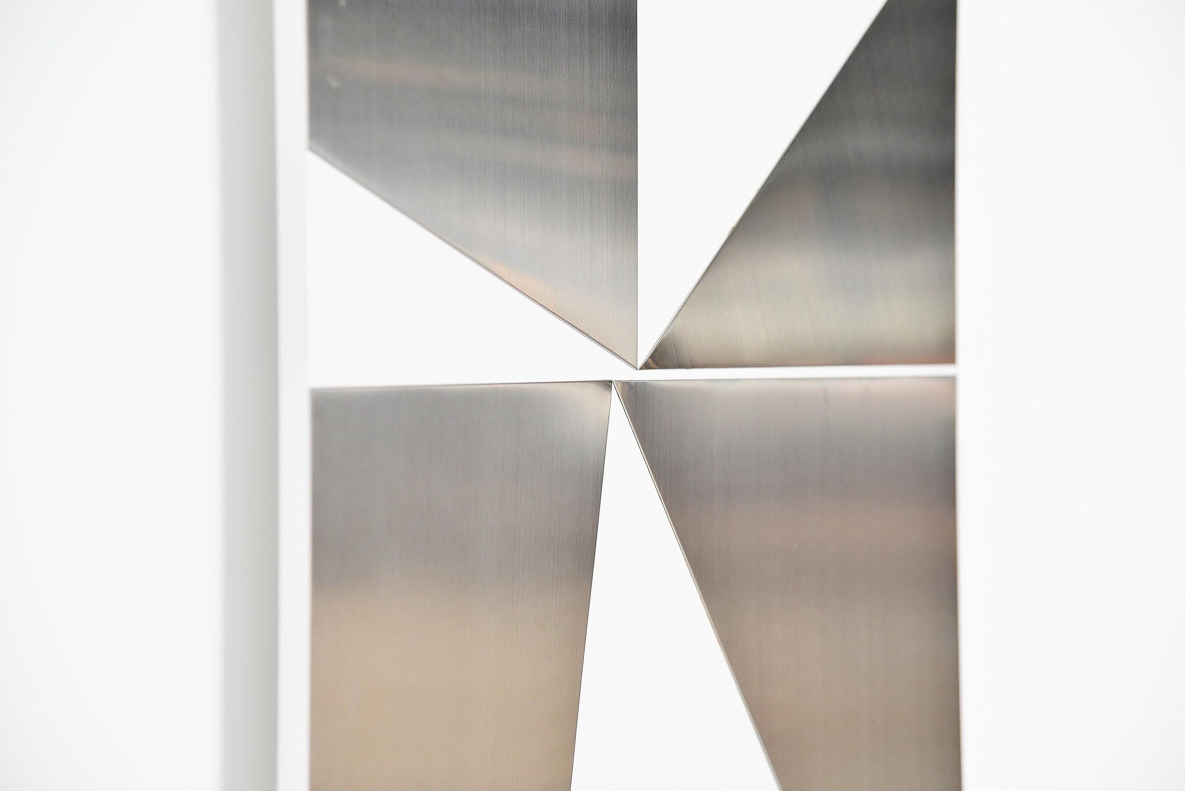 Rudolf Wolf Abstract Wall Artwork Triangles 1972 / 4 In Good Condition For Sale In Roosendaal, Noord Brabant