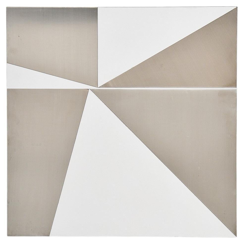 Rudolf Wolf, œuvre d'art murale abstraite Triangles 1972 / 4