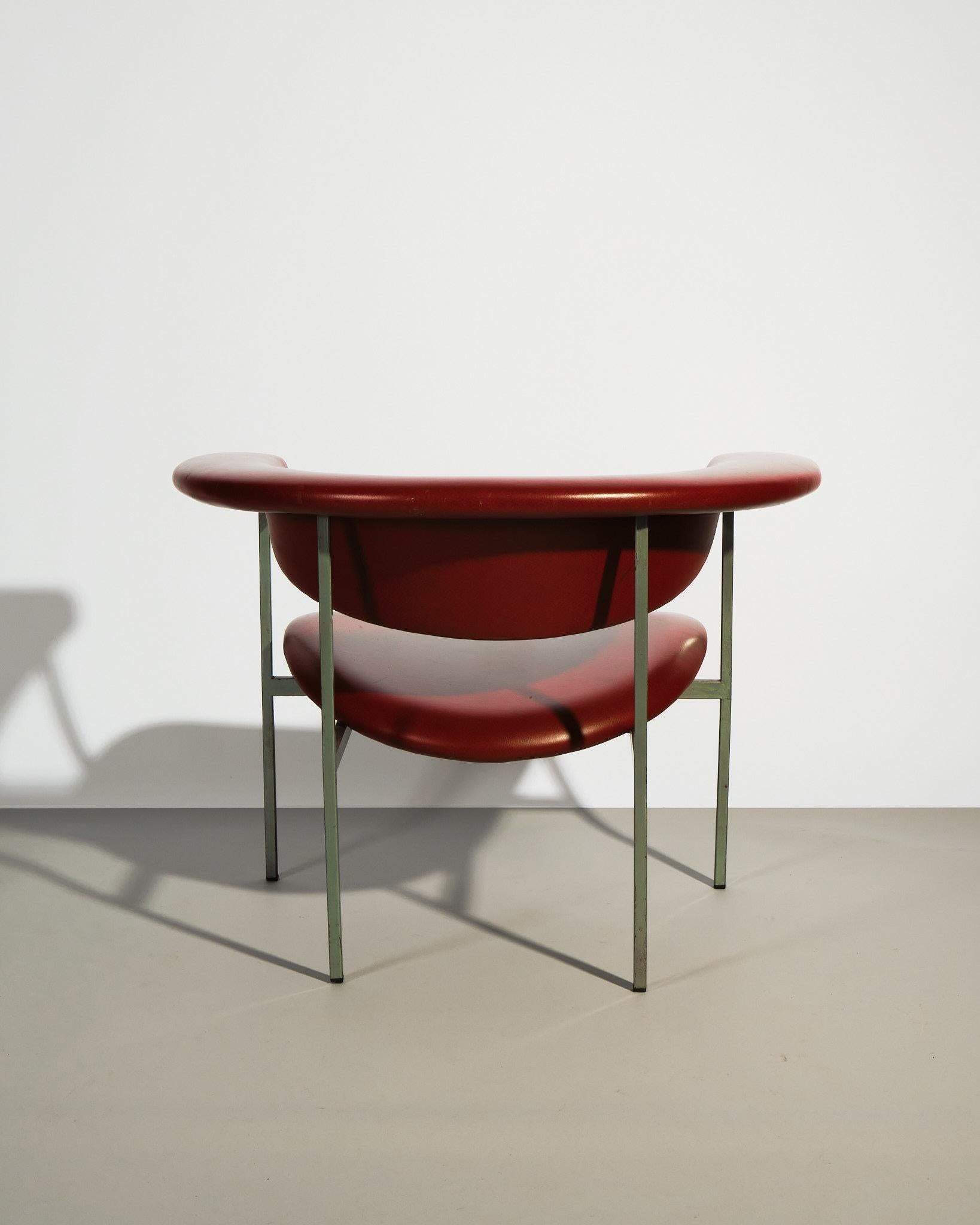 Rudolf Wolf for Gaasbeek & Van Teil, 'Meander' Armchair In Excellent Condition For Sale In London, GB