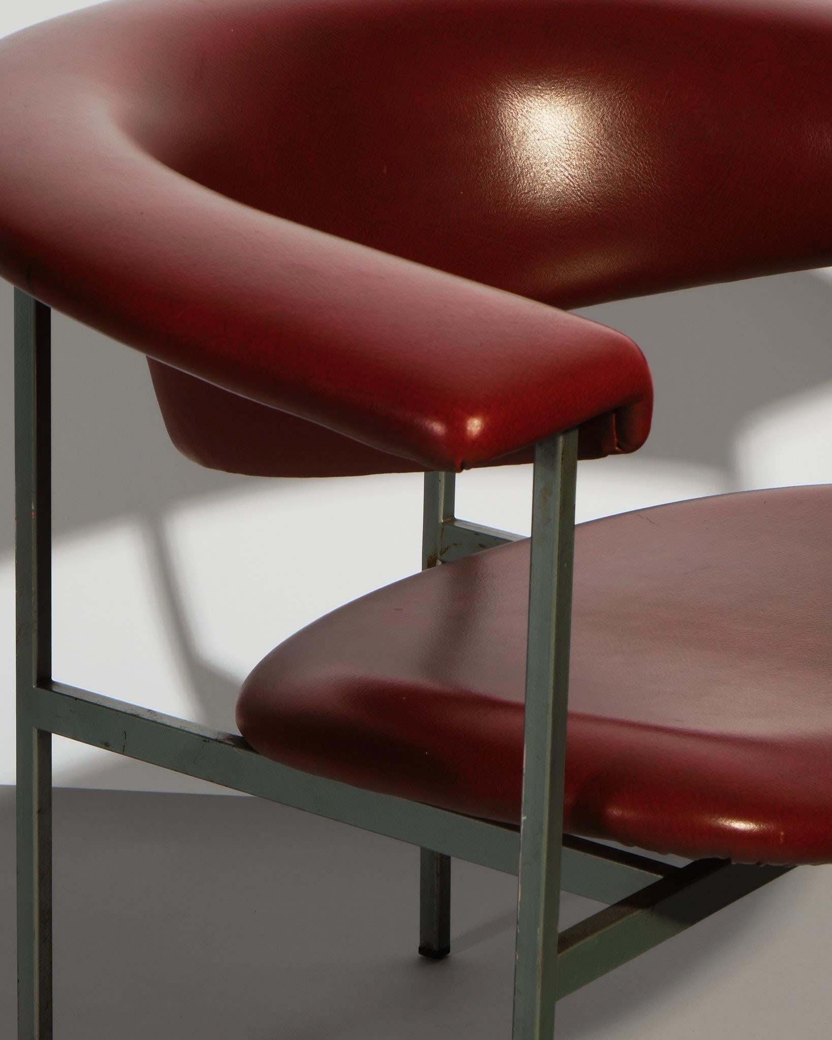 20th Century Rudolf Wolf for Gaasbeek & Van Teil, 'Meander' Armchair For Sale