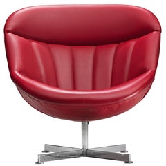 Rudolf Wolf for Rohe Red Lounge Chair