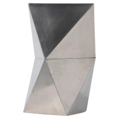Rudolf Wolf - Sculpture géométrique en acier inoxydable 1981